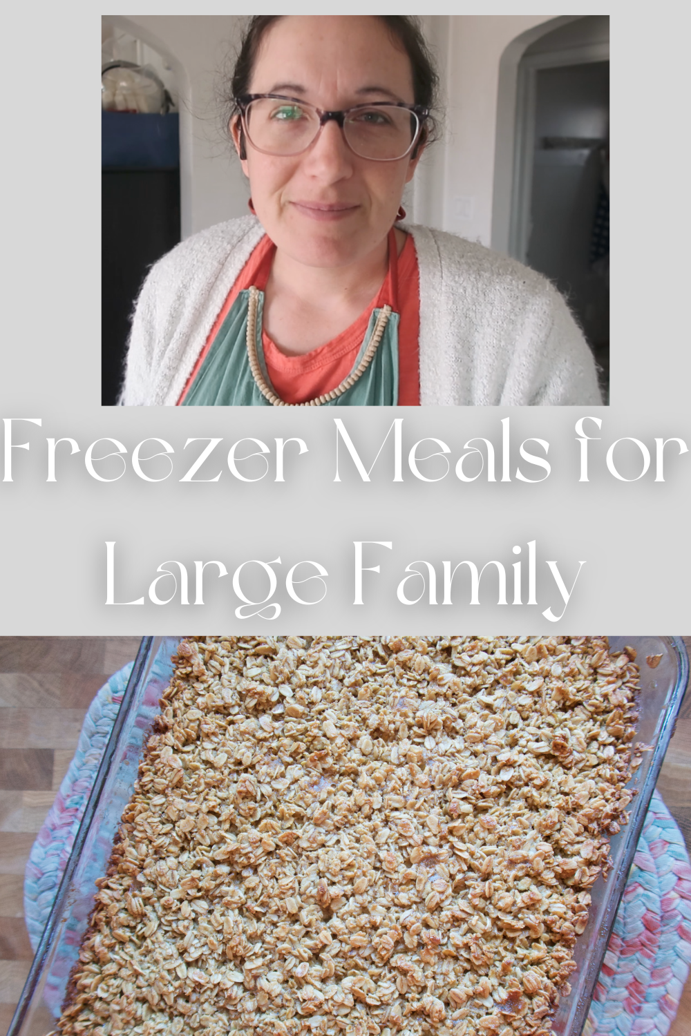 freezer meals for large family baked oatmeal