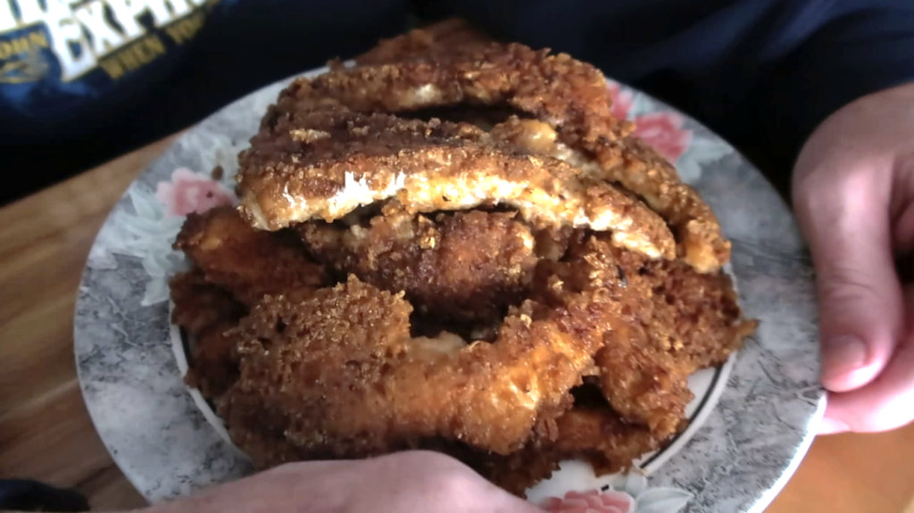 plate full of carnivore chicken strips