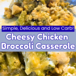 close up pictures of cheesy chicken and broccoli casserole